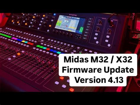 midas m32 firmware update download.